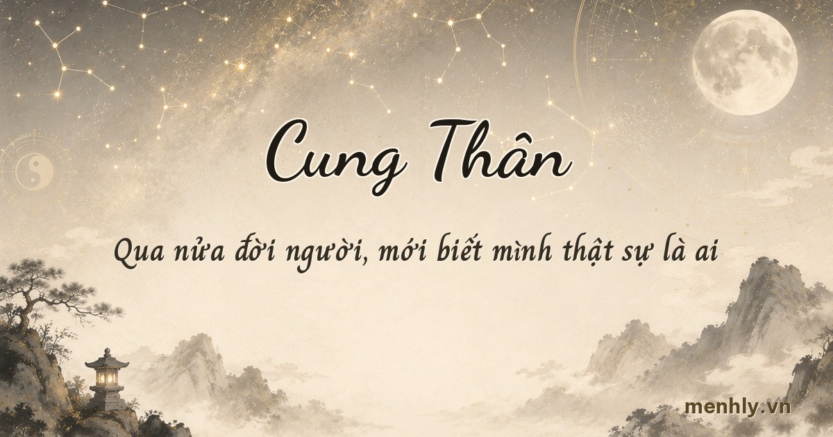 Cung Thân là gì — con người hình thành qua trải nghiệm, chi phối hậu vận