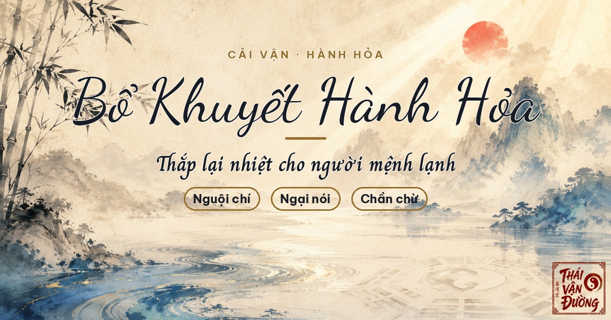 Cải Vận Bổ Khuyết Hành Hỏa — Thắp Lại Nhiệt Cho Người Mệnh Lạnh