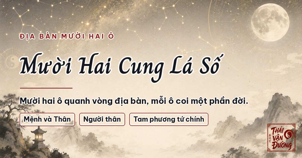 12 Cung Trong Lá Số Tử Vi — Ý Nghĩa Từng Cung Và Cách Đọc Đúng