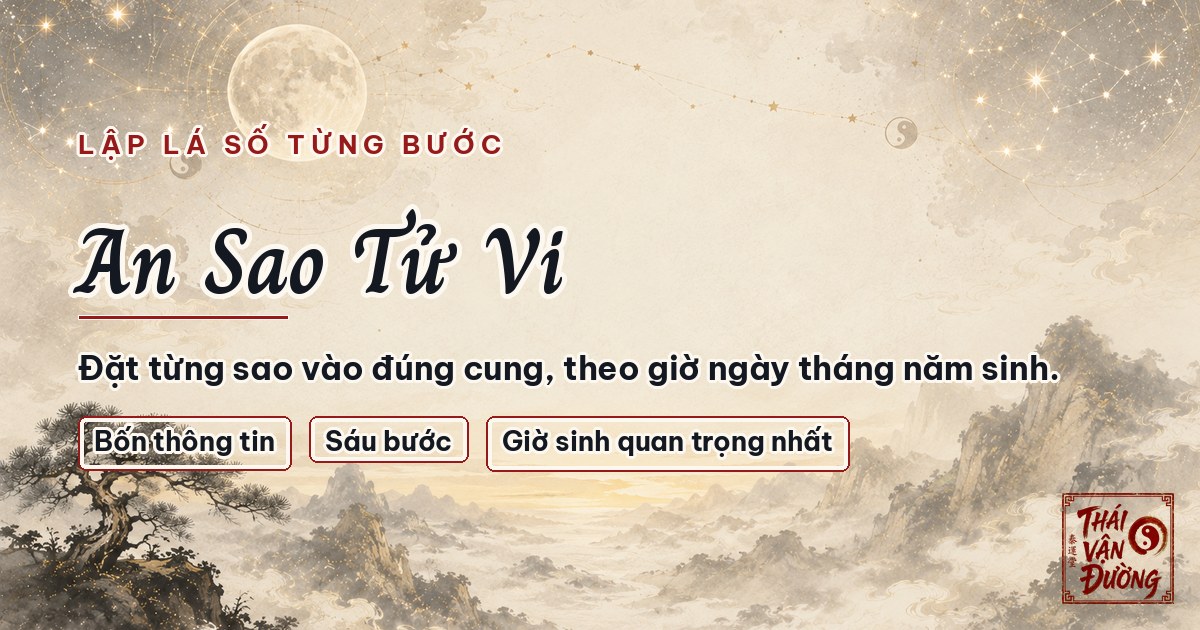 An Sao Tử Vi — Cách Lập Lá Số Tử Vi Từng Bước Cho Người Mới