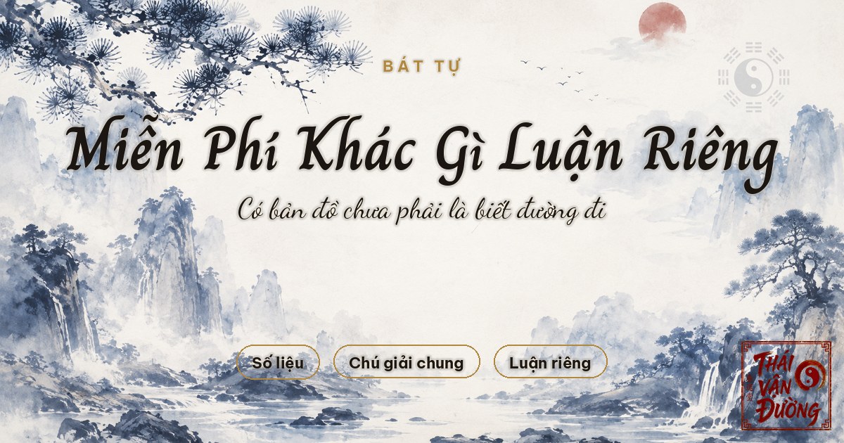 Xem Bát Tự Miễn Phí Khác Gì Được Luận Riêng