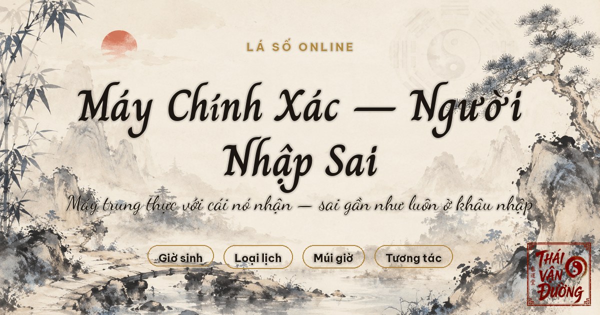 Lập Lá Số Bát Tự Trực Tuyến Có Chính Xác Không