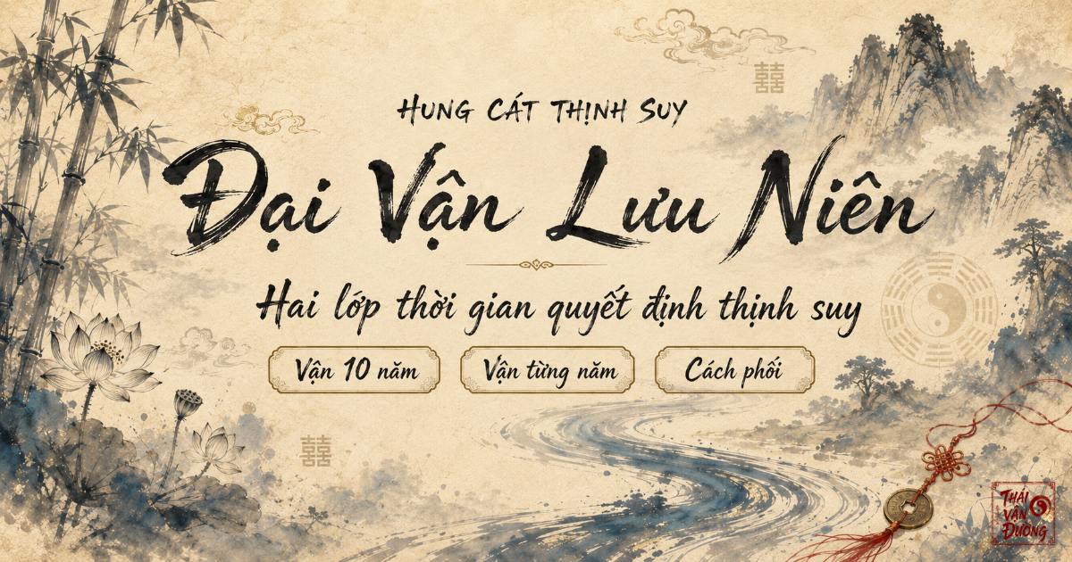 Đại Vận & Lưu Niên: Hai Lớp Thời Gian Quyết Định Thịnh Suy