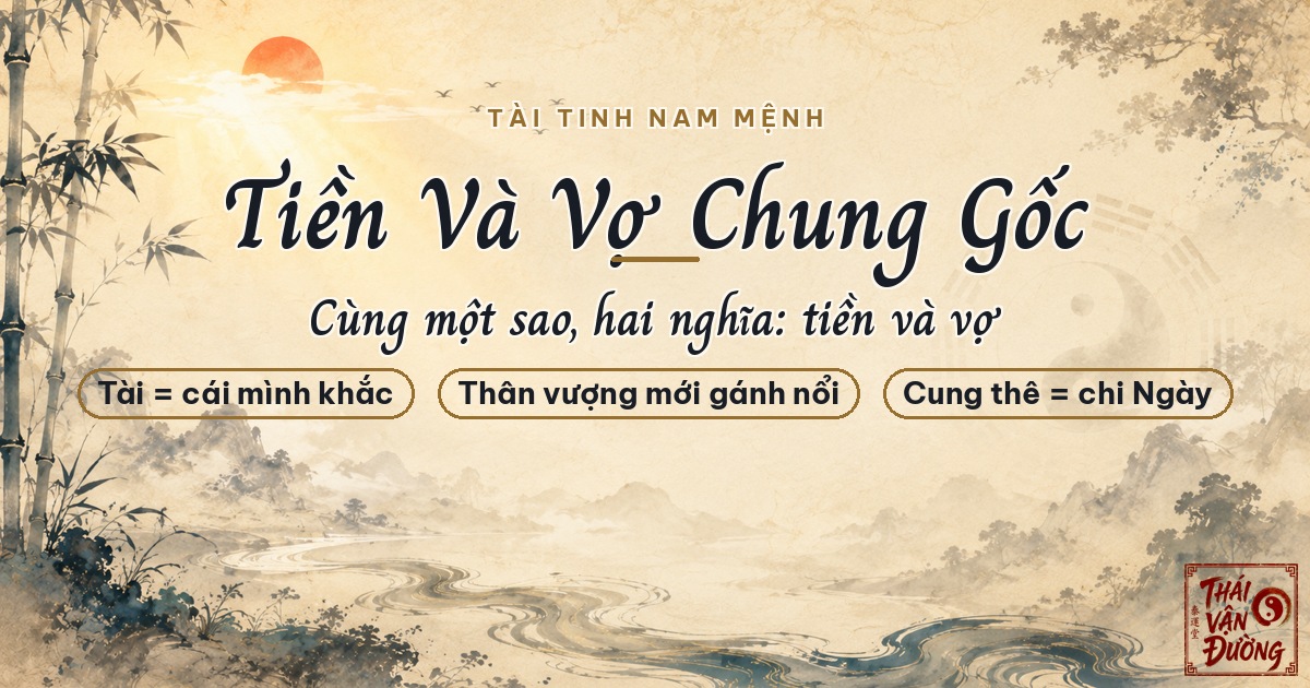 Cung Thê Và Tài Tinh Của Nam Giới: Vì Sao Tiền Bạc Và Người Vợ Cùng Một Gốc?