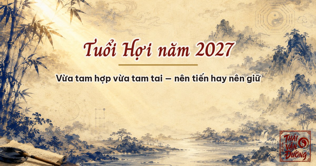 Tuổi Hợi năm 2027 — vừa tam hợp vừa tam tai, làm ăn nên tiến hay nên giữ