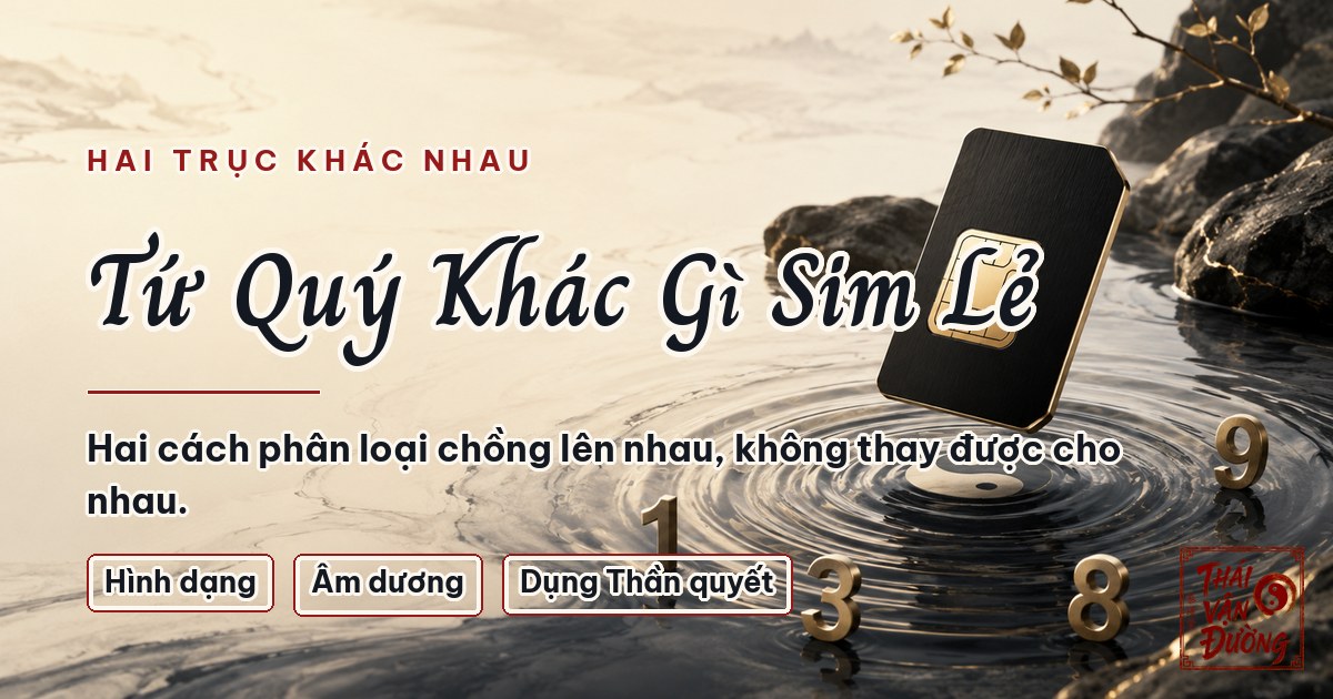 Sim Tứ Quý Khác Gì Số Sim Lẻ? Chọn Sim Đúng Phải Theo Dụng Thần