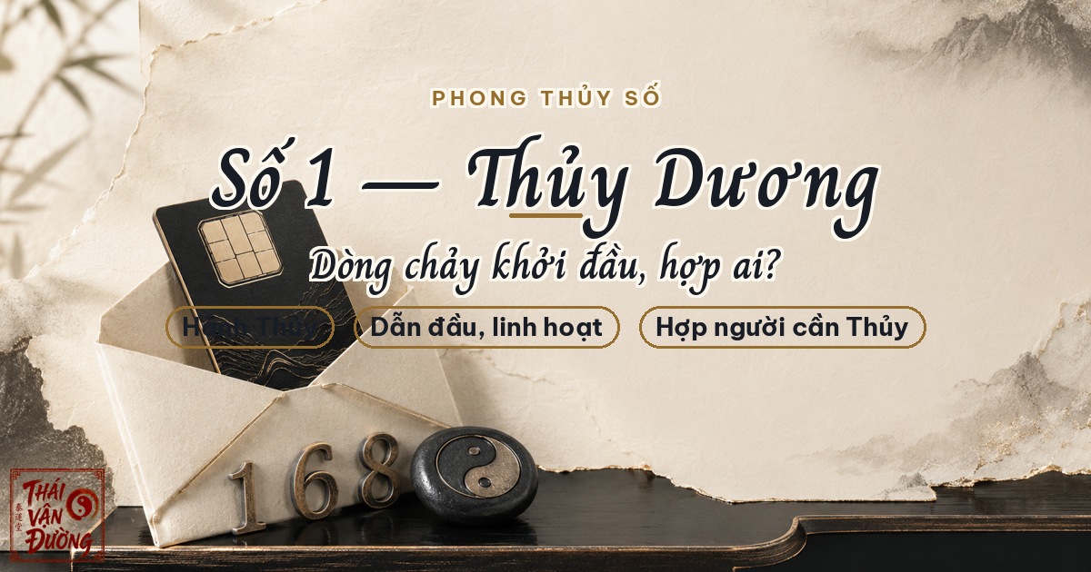 Ý Nghĩa Số 1 Theo Ngũ Hành: Thủy Dương — Dòng Chảy Khởi Đầu Hợp Ai, Kỵ Số Nào?