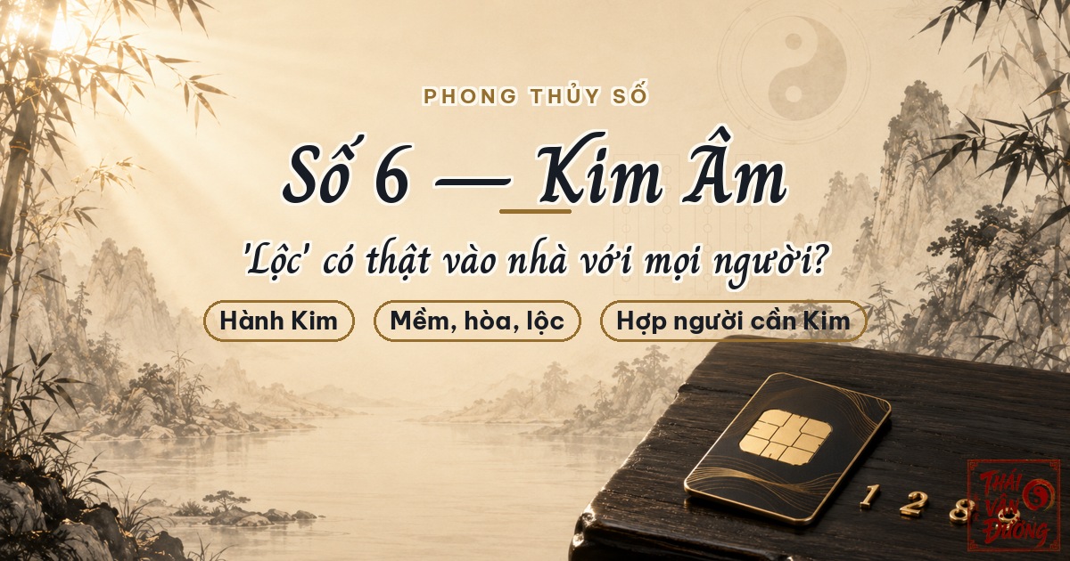 Ý Nghĩa Số 6 Theo Ngũ Hành: Kim Âm — "Lộc" Có Thật Vào Nhà Với Mọi Người?