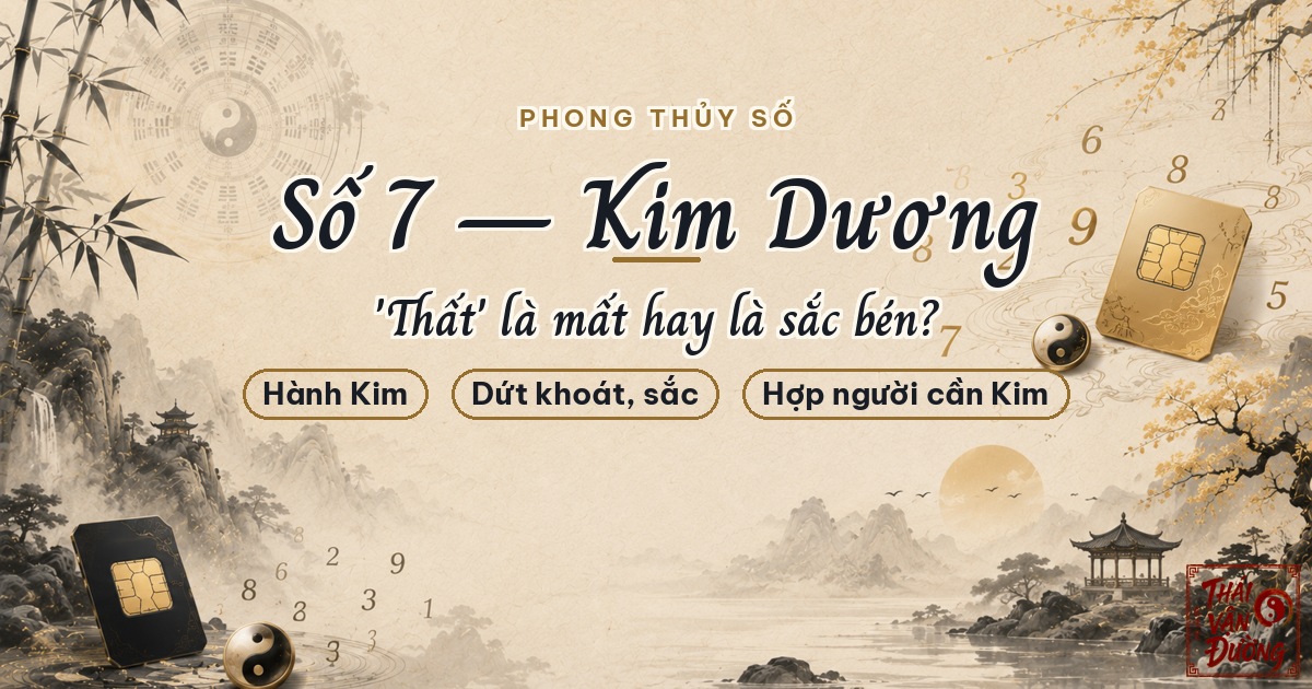 Ý Nghĩa Số 7 Theo Ngũ Hành: Kim Dương — "Thất" Là Mất Hay Là Sắc Bén?
