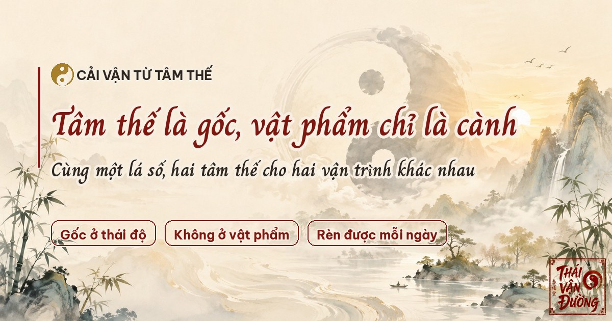 Cải Vận Bắt Đầu Từ Tâm Thế: Vì Sao Thái Độ Sống Quyết Định Vận Trình