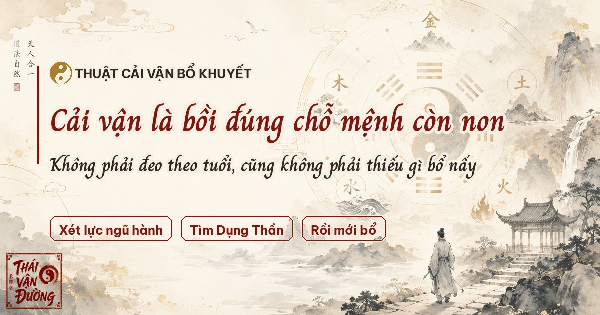 Thuật Cải Vận Bổ Khuyết Là Gì? Nguyên Lý Và 5 Cách Cân Bằng Ngũ Hành Trong Lá Số