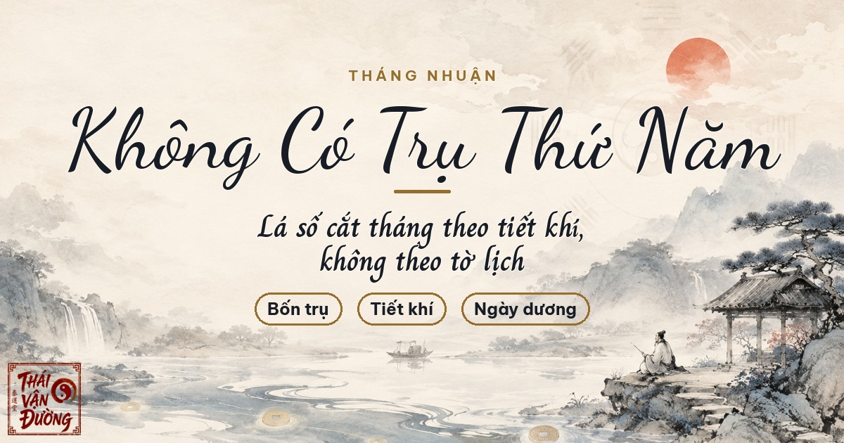 Sinh Tháng Nhuận Thì Trụ Tháng Trong Lá Số Lấy Thế Nào
