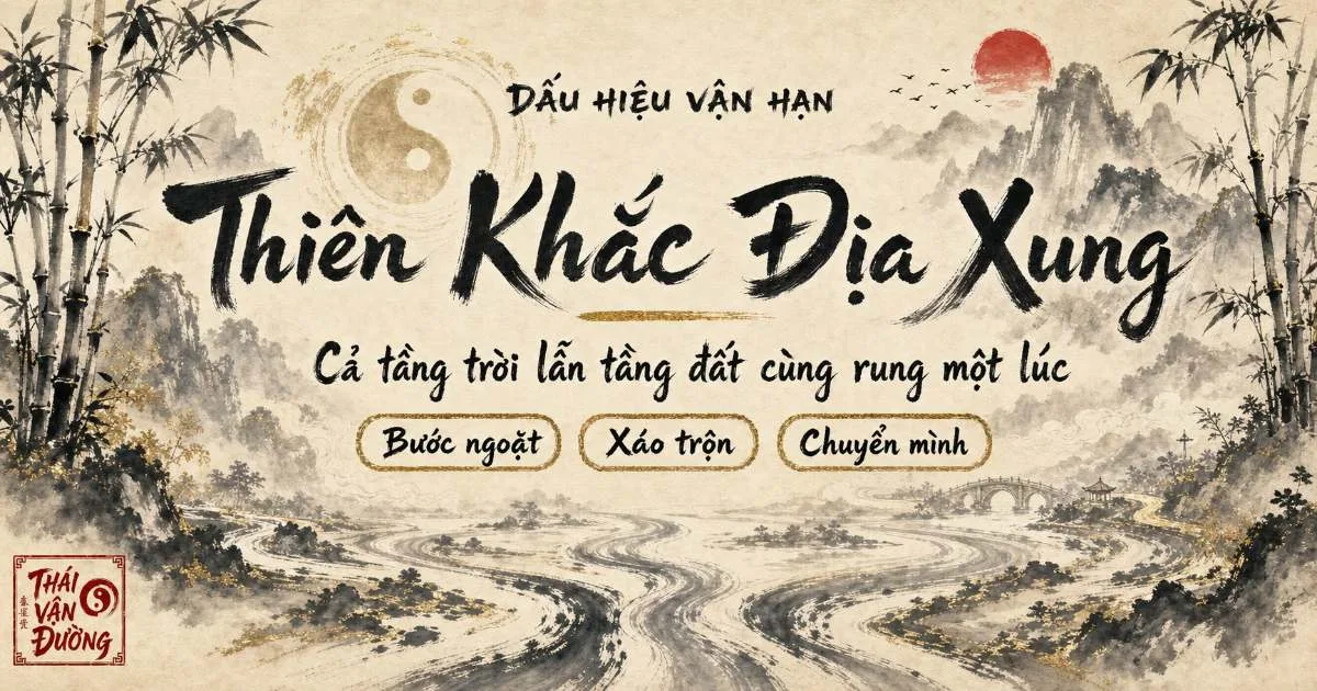 Thiên Khắc Địa Xung Là Gì? Dấu Hiệu Biến Động Lớn Trong Vận Trình
