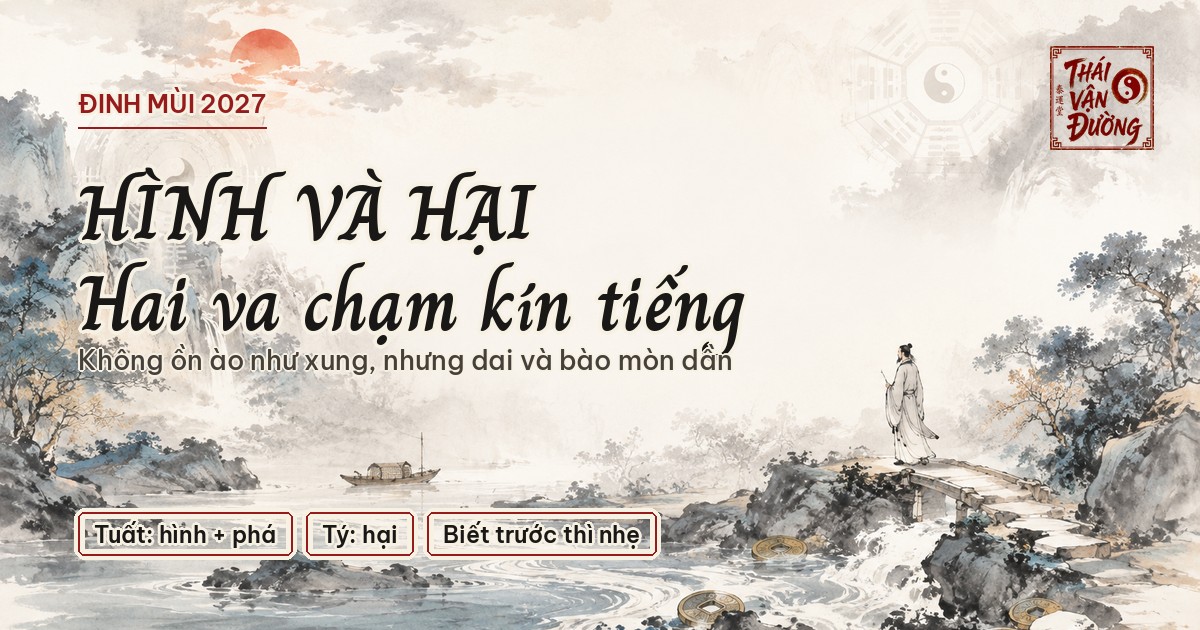 Tuổi Tuất, Tuổi Tý Năm Đinh Mùi 2027: Hình & Hại Thái Tuế Là Gì?