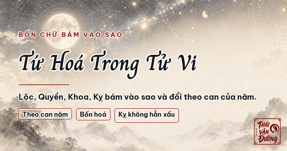 Tứ Hóa Là Gì? Hóa Lộc, Hóa Quyền, Hóa Khoa, Hóa Kỵ Trong Tử Vi