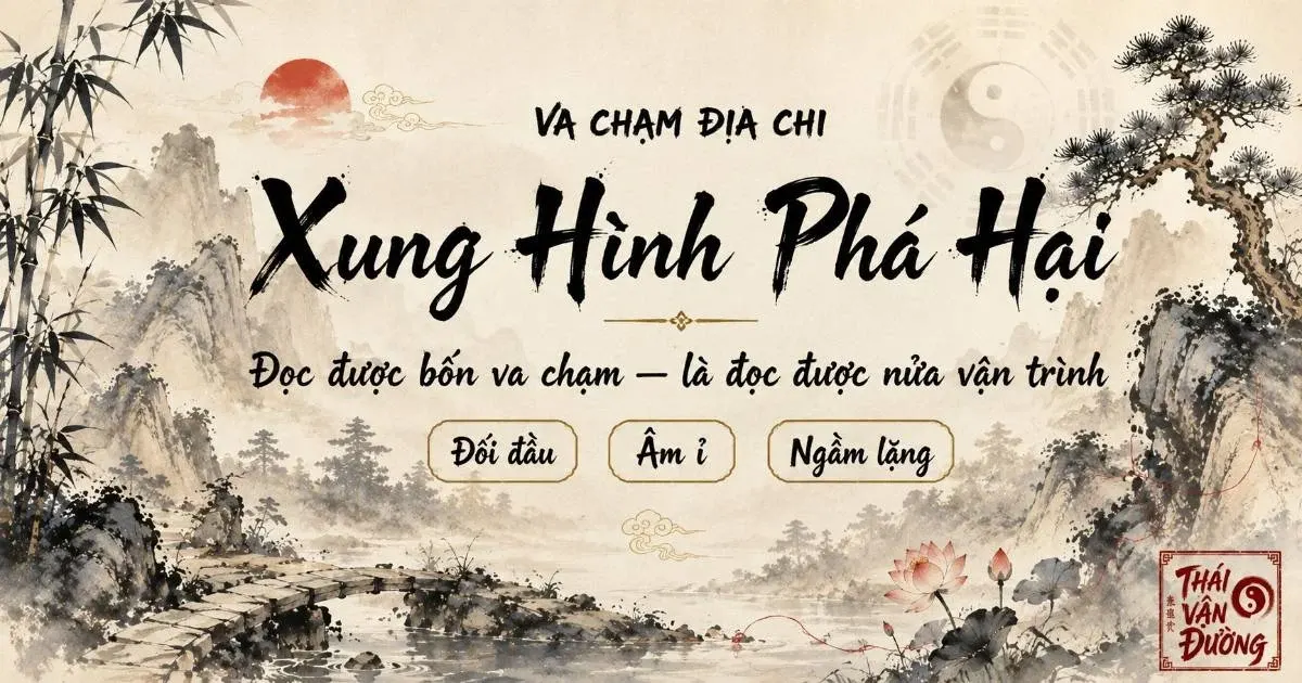Xung – Hình – Phá – Hại: Bốn Va Chạm Địa Chi Định Đoạt Hung Cát