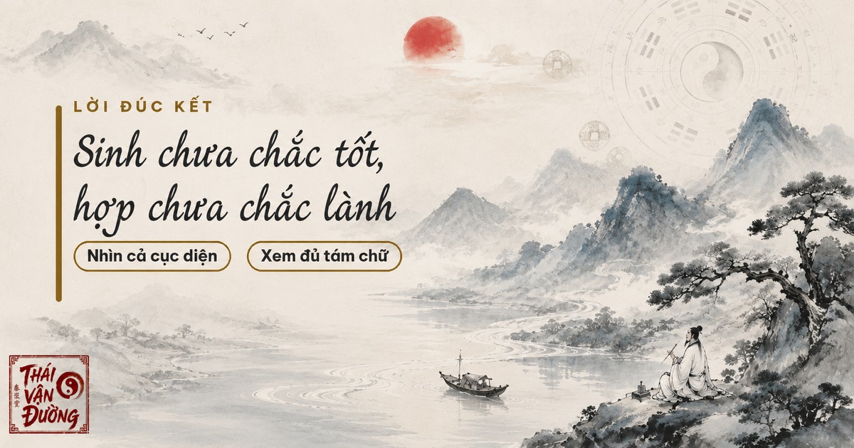 Sinh chưa chắc tốt, hợp chưa chắc lành, nhìn cả cục diện xem đủ Bát Tự
