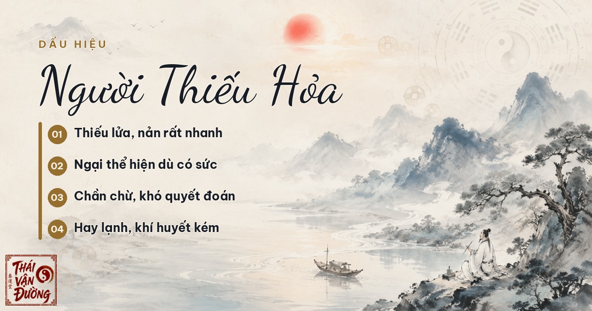 Dấu hiệu người thiếu hành Hỏa trong Bát Tự