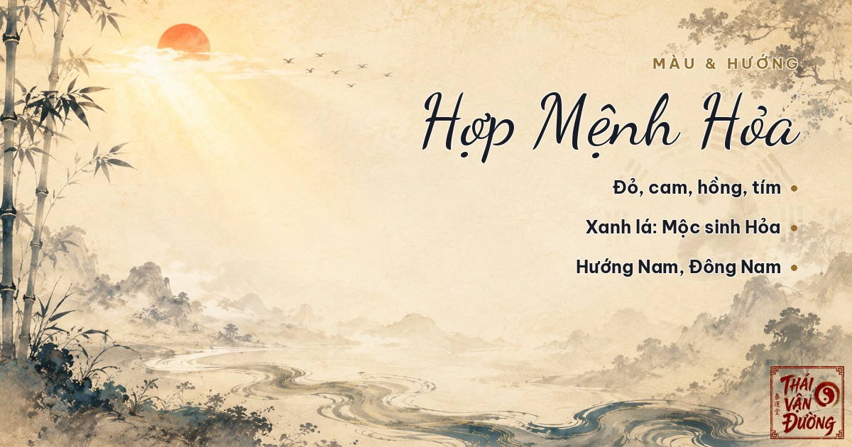 Màu sắc và hướng hợp mệnh Hỏa
