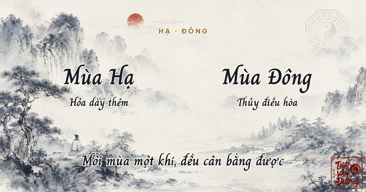 Bốn mùa ảnh hưởng đến ngũ hành thế nào