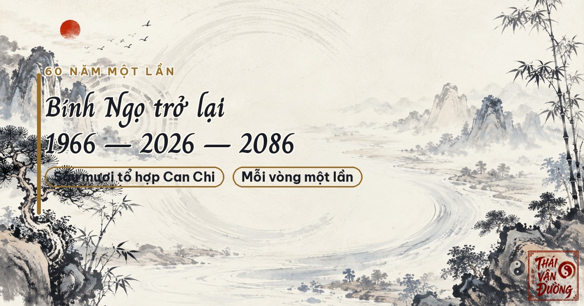 Vì sao 60 năm mới lặp lại một lần