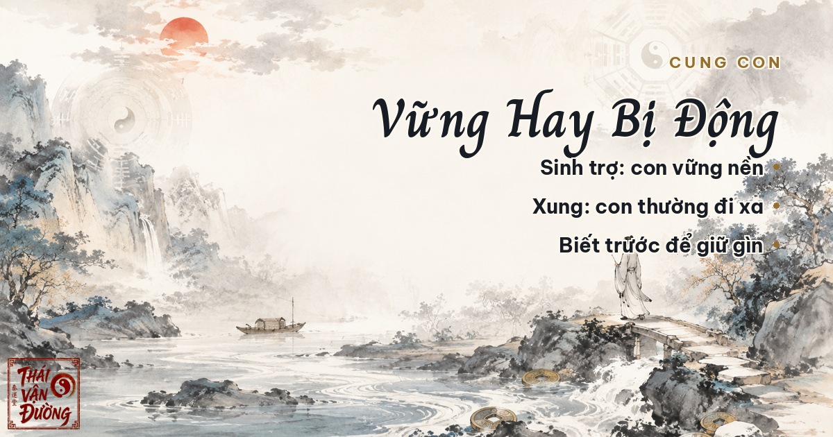 Cung con cái được sinh trợ hay bị xung khắc — nói lên điều gì