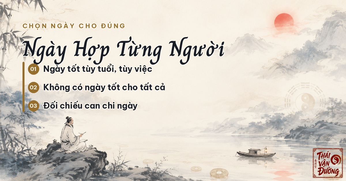 1. Ngày tốt của bạn khác ngày tốt của người khác