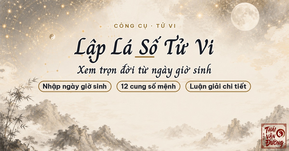 Lập lá số tử vi