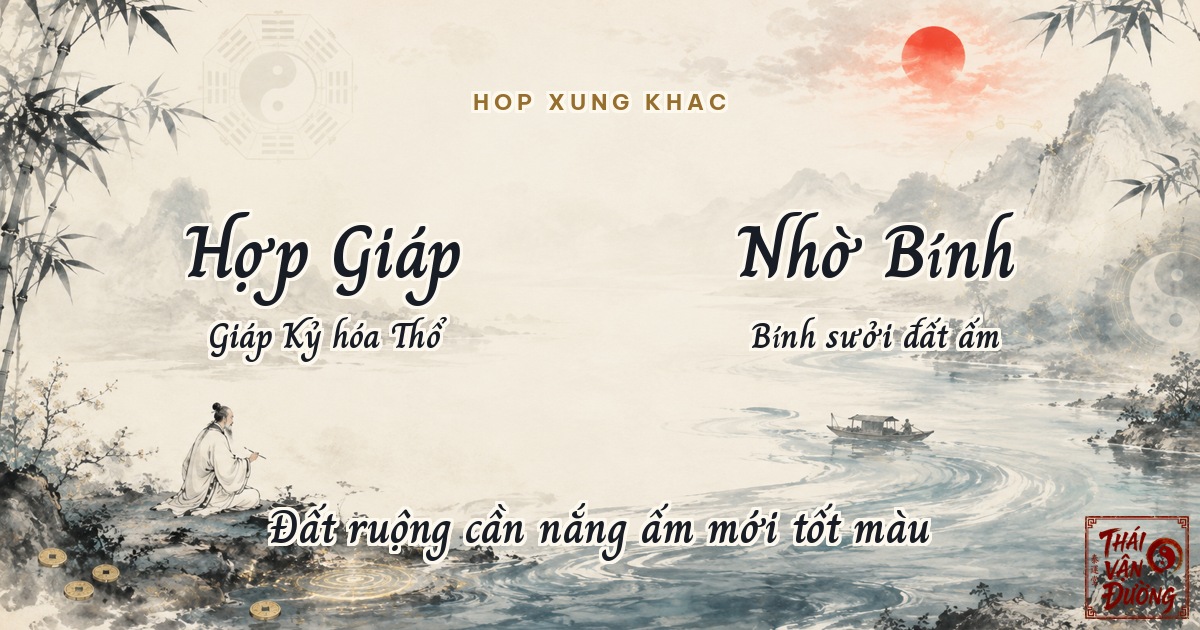 Thiên Can Kỷ hợp xung khắc với các can khác