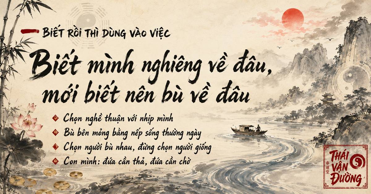 Biết âm dương của mình để làm gì