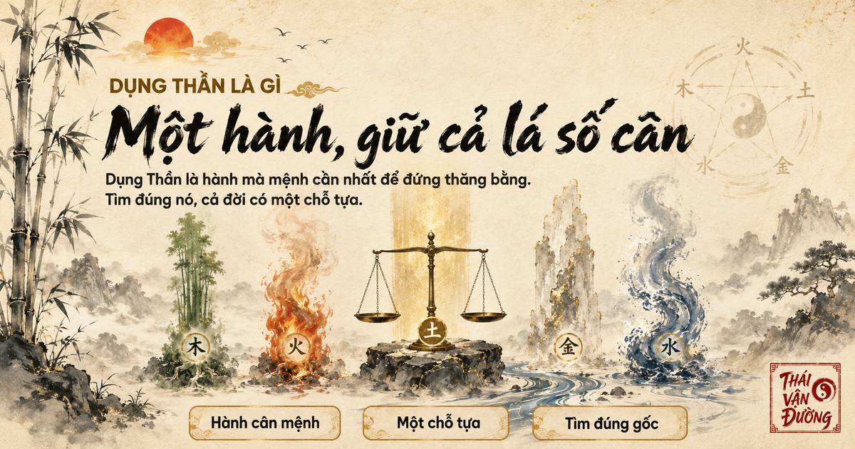 Dụng Thần là gì, một hành giữ cả lá số cân