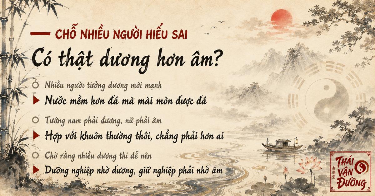 Hiểu sai âm dương dương tốt âm xấu