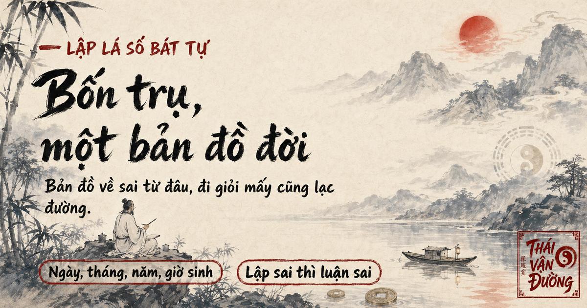 Lập lá số Bát Tự, bốn trụ một bản đồ đời