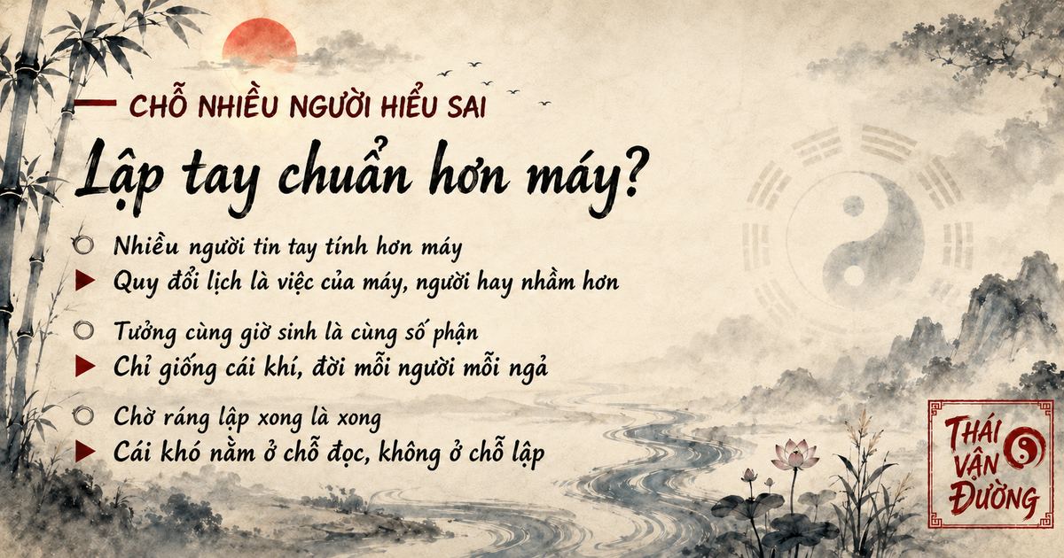 Lập tay chuẩn hơn máy