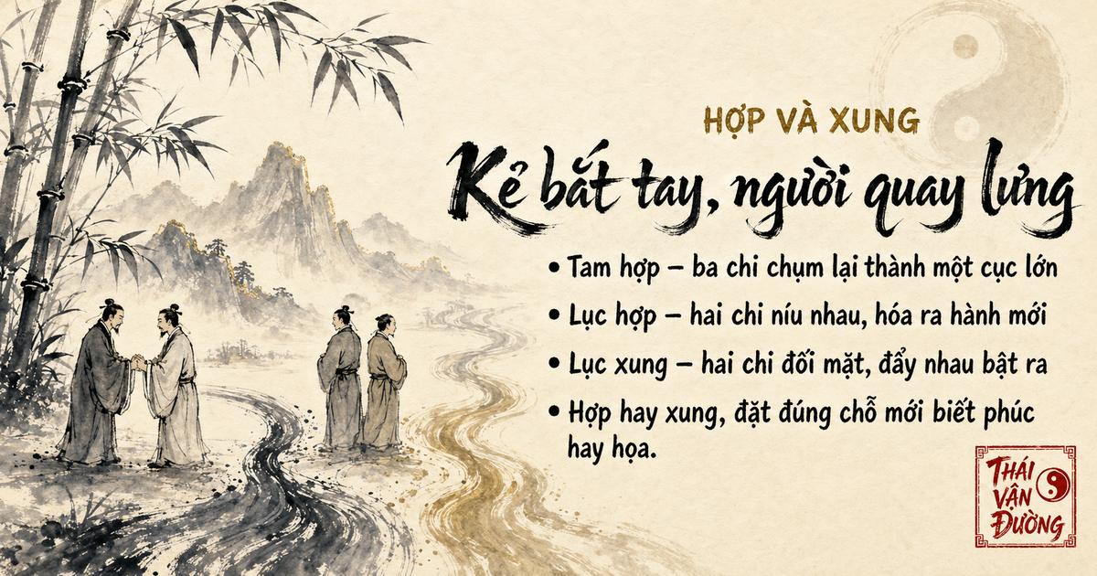 Tam hợp, lục hợp, lục xung của Địa Chi