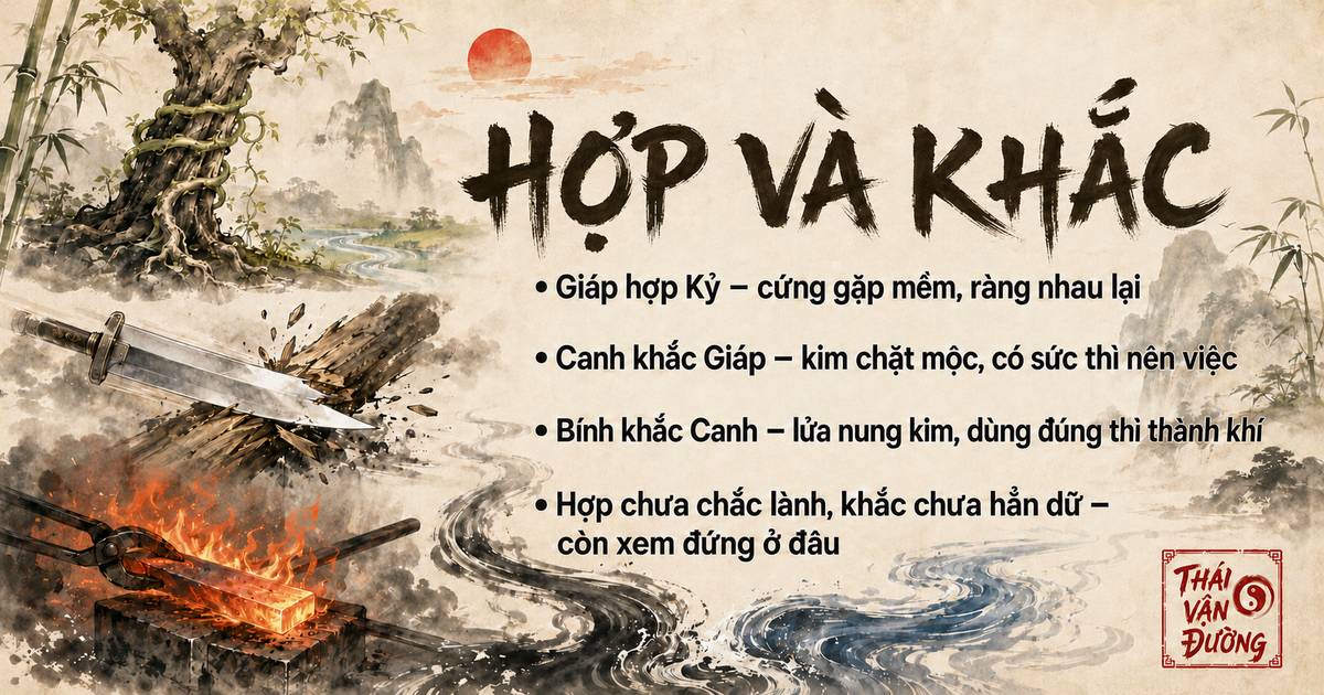 Thiên Can hợp, Thiên Can khắc