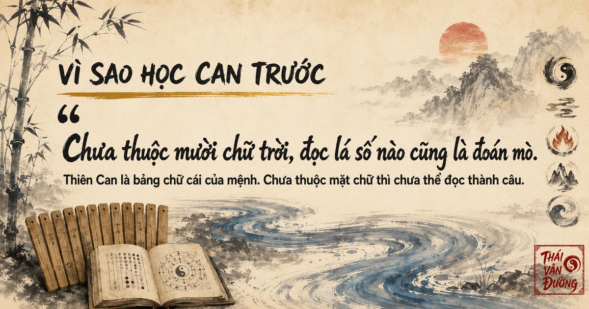 Vì sao cần nắm Thiên Can trước khi đọc lá số