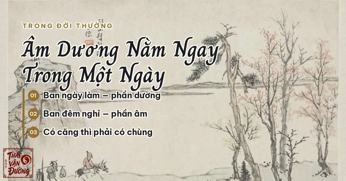 Âm dương nằm ngay trong một ngày