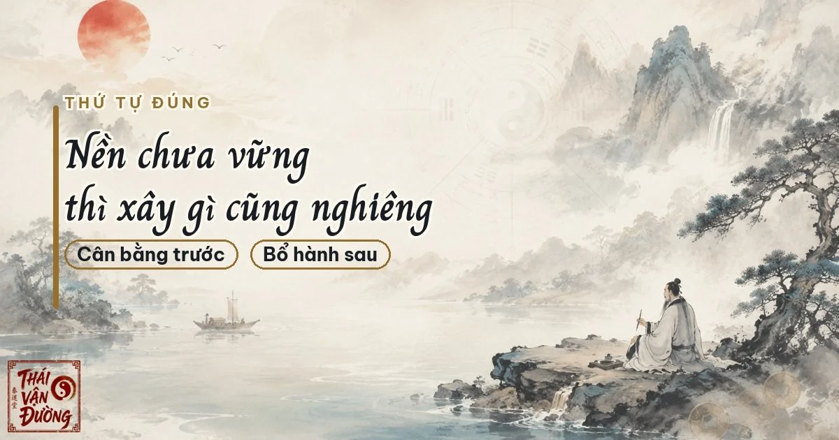 Cân bằng âm dương trước, bổ hành sau