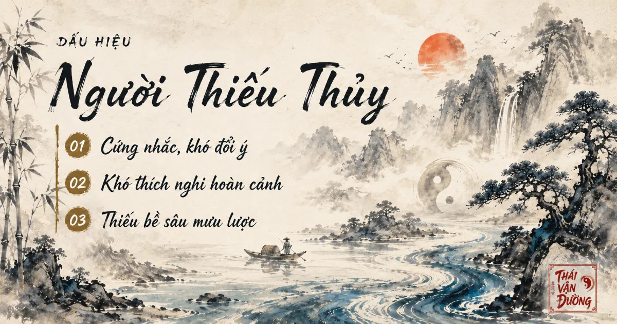 Dấu hiệu người thiếu hành Thủy
