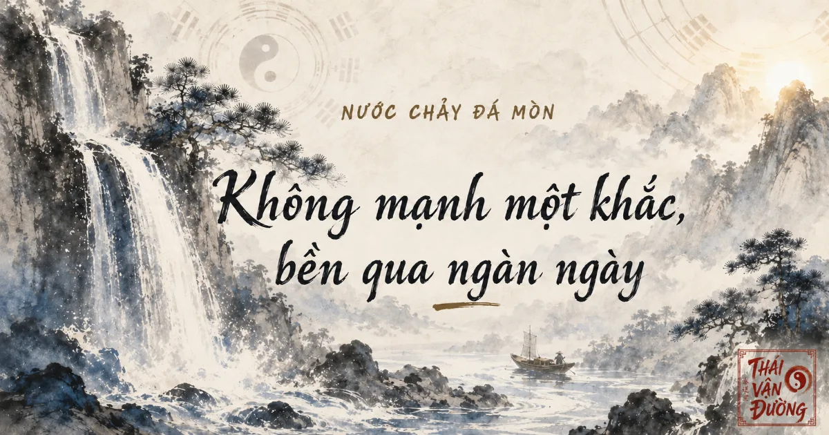Nước chảy đá mòn - kiên trì cải vận