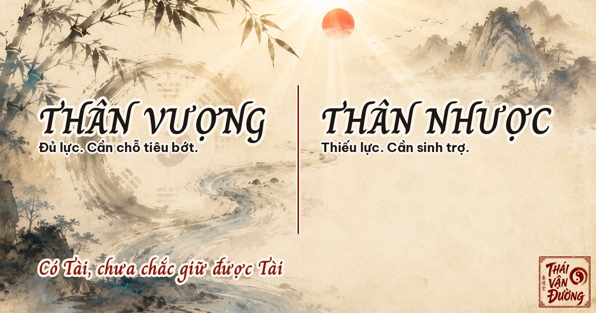 Thân Vượng và Thân Nhược khác nhau ra sao