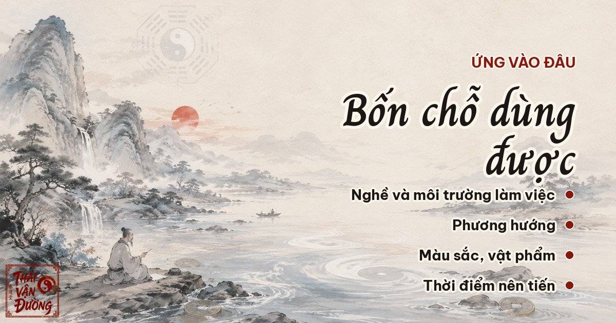 Bốn chỗ ứng dụng Dụng Thần trong đời sống