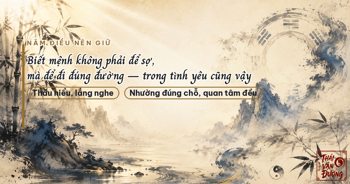 Năm điều nên giữ
