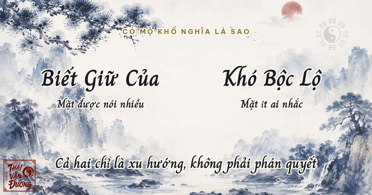 Có Mộ Khố trong lá số thì sao