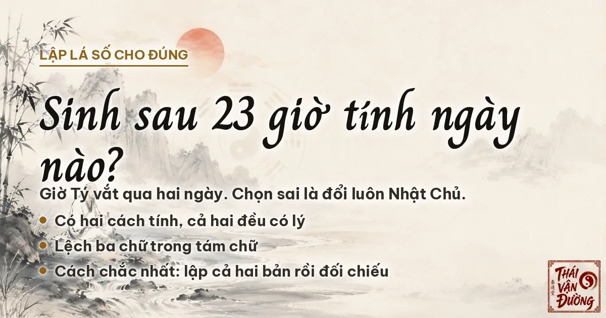 Kim đồng hồ chạm mốc 23 giờ