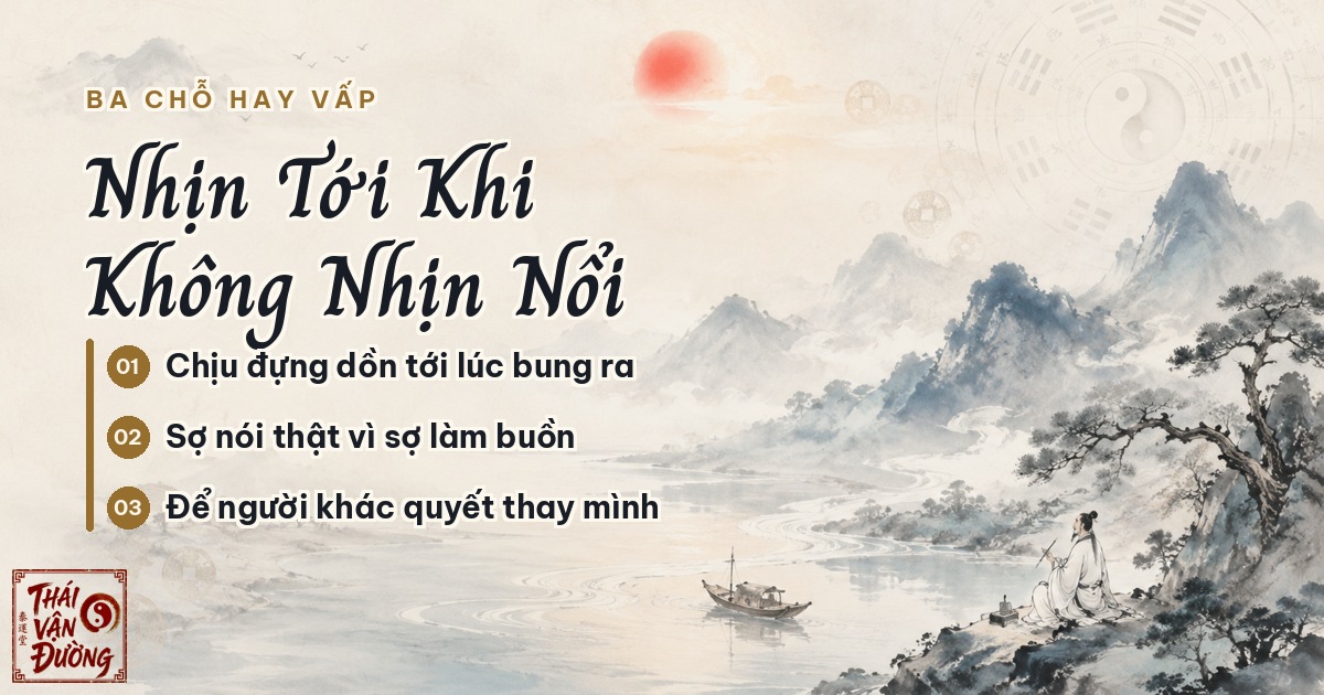 Ba chỗ tự làm khó