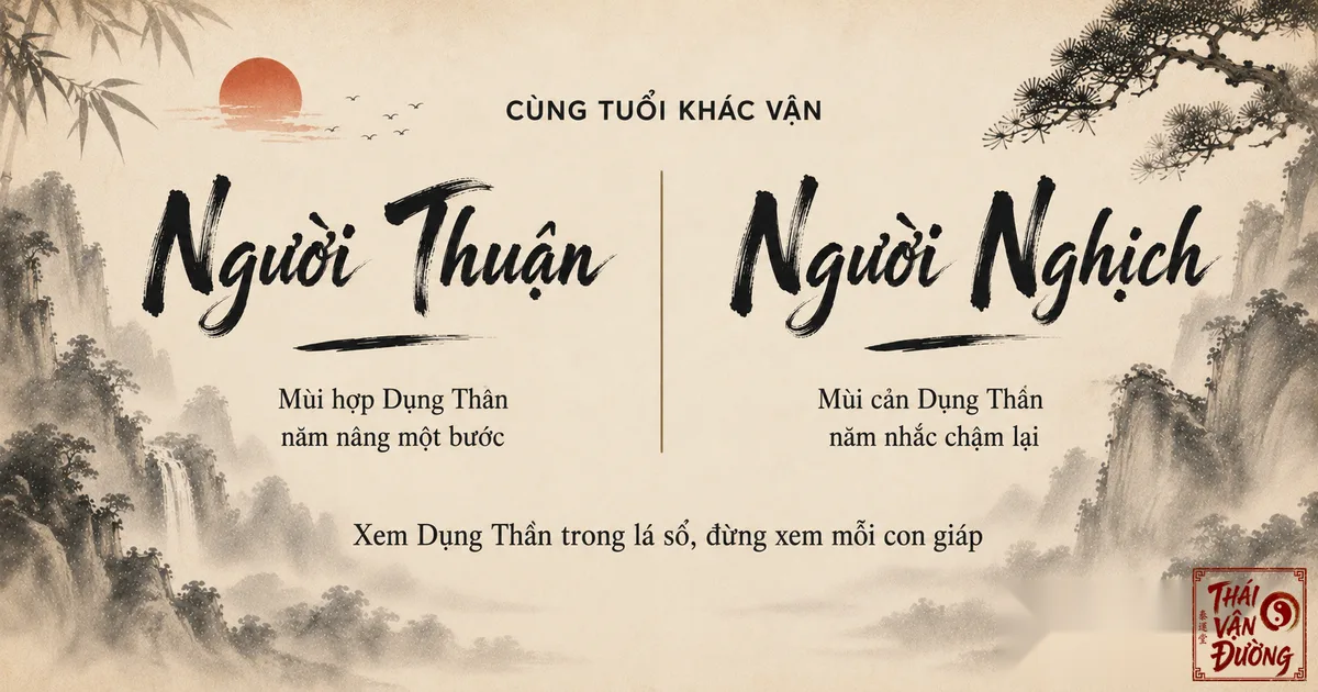 Cùng tuổi Mùi nhưng khác vận trình