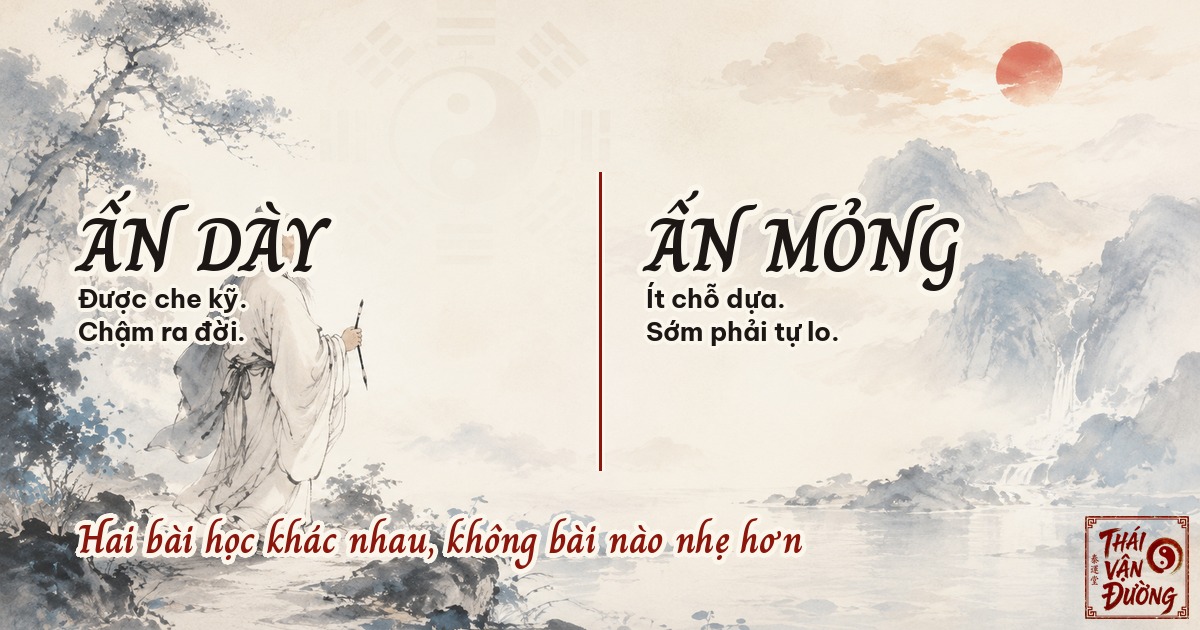 So sánh Ấn dày và Ấn mỏng trong lá số Bát Tự