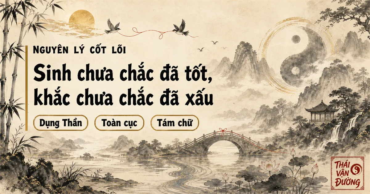 Sinh chưa chắc đã tốt, khắc chưa chắc đã xấu